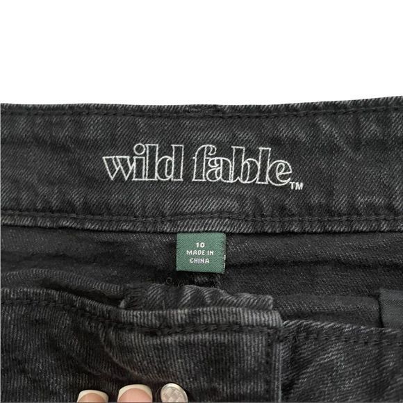 Wild‎ Fable Black Jean Skirt size 10 - Picture 4 of 7